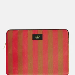 School Accessoires | Laptophoezen^Wouf Pat laptophoes 13/14 inch streep