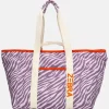 Strandtassen^Zebra Trends Elise strandtas lilac zebra