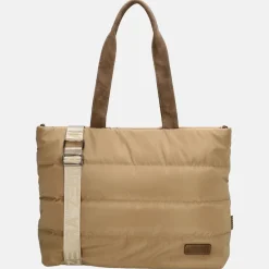 Dames Laptoptassen^Zebra Trends Elkse Puffy shopper taupe