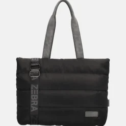 Dames Laptoptassen^Zebra Trends Elkse Puffy shopper zwart