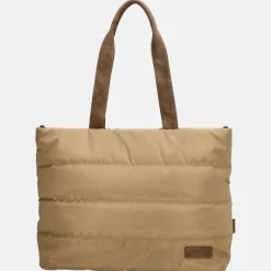 Dames Laptoptassen^Zebra Trends Elkse Puffy shopper taupe