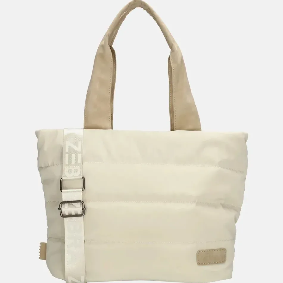 Handtassen^Zebra Trends Elske puffy handtas M creme