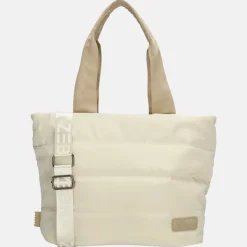Handtassen^Zebra Trends Elske puffy handtas M creme