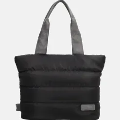 Handtassen^Zebra Trends Elske puffy handtas M zwart