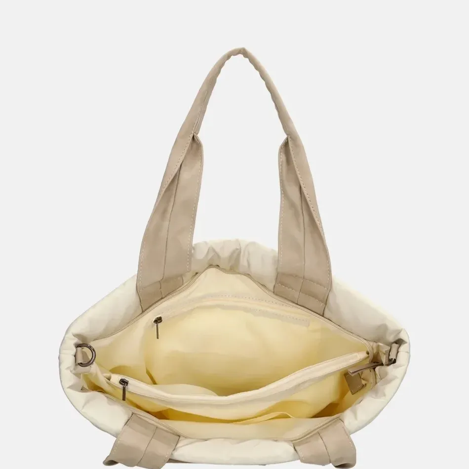 Handtassen^Zebra Trends Elske puffy handtas M creme