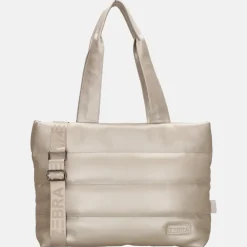 Dames Laptoptassen^Zebra Trends Evie shopper champagne