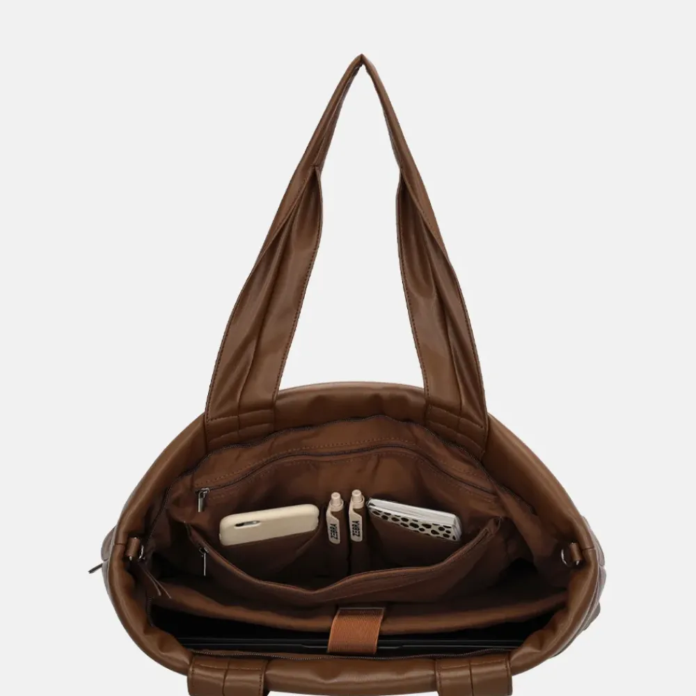 Dames Laptoptassen^Zebra Trends Evie shopper bruin