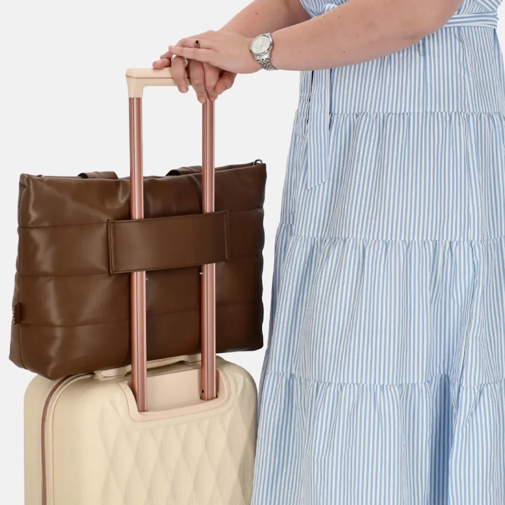 Dames Laptoptassen^Zebra Trends Evie shopper bruin
