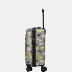 Kinderkoffers^Zebra Trends Graafmachines kinderkoffer grijs
