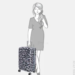 Reiskoffers^Zebra Trends koffer 65 cm panter print