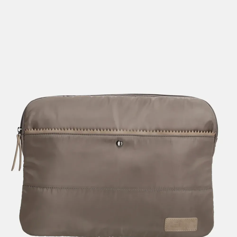 School Accessoires | Laptophoezen^Zebra Trends laptophoes puffy 13 inch donkertaupe