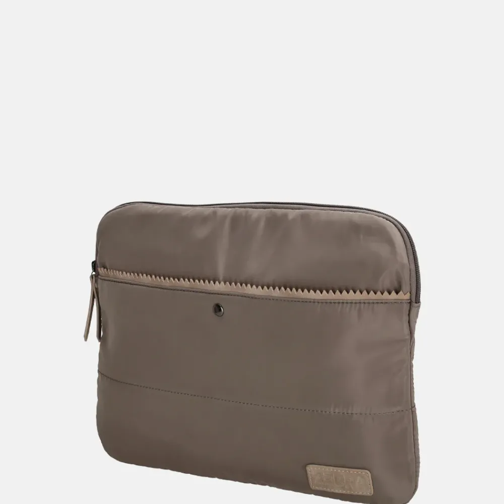 School Accessoires | Laptophoezen^Zebra Trends laptophoes puffy 13 inch donkertaupe