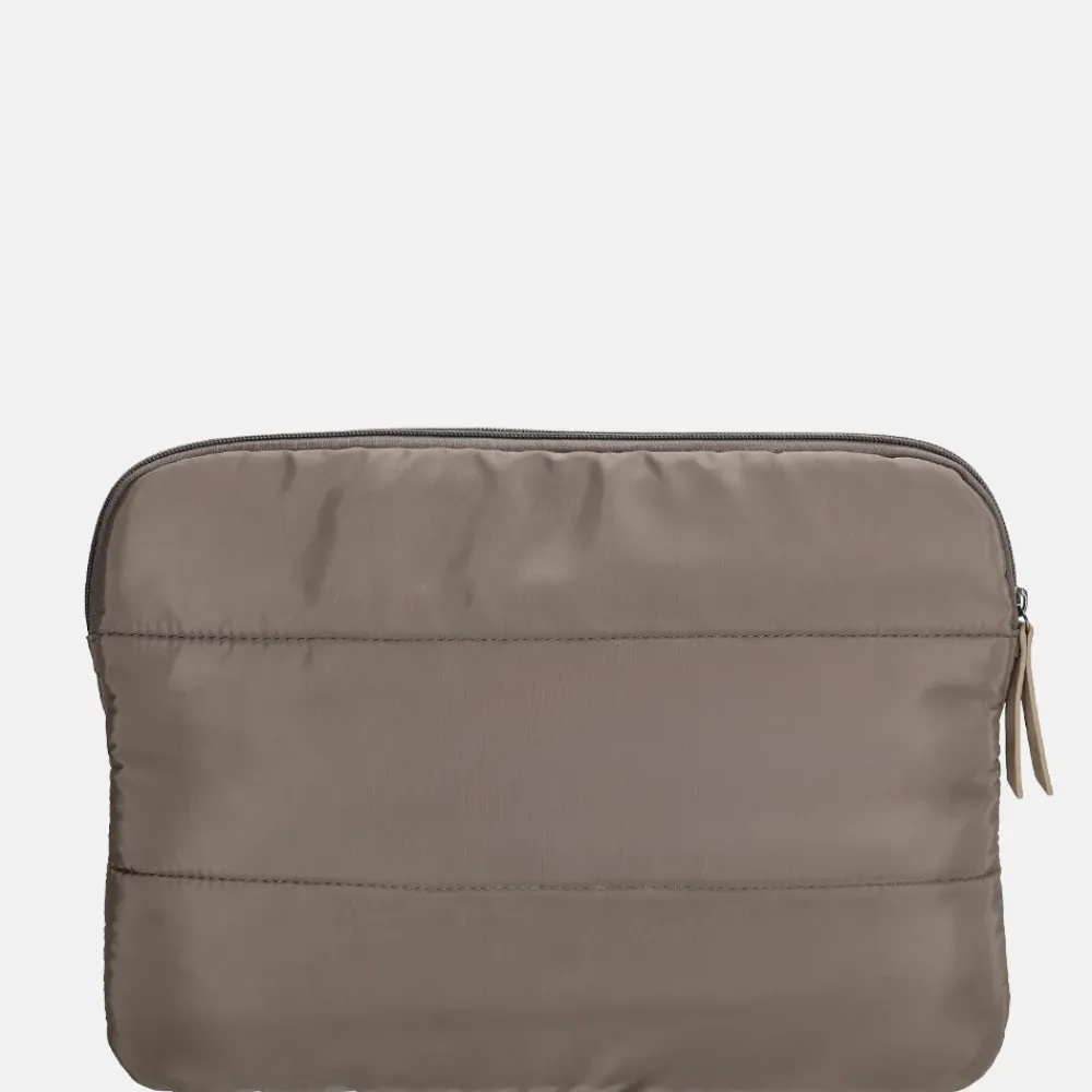 School Accessoires | Laptophoezen^Zebra Trends laptophoes puffy 13 inch donkertaupe