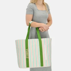 Strandtassen^Zebra Trends strandtas met koelvak retro stripes