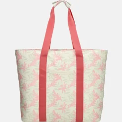 Strandtassen^Zebra Trends strandtas met koelvak abstract roze