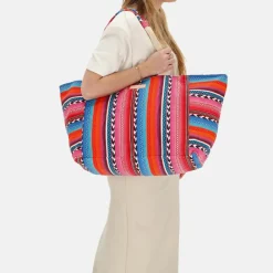 Strandtassen^Zebra Trends strandtas multi fuchsia